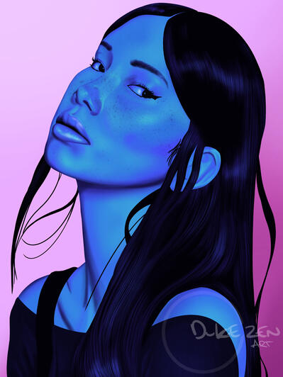 Blue Lady from the ‘Women of Colour’ series 2025